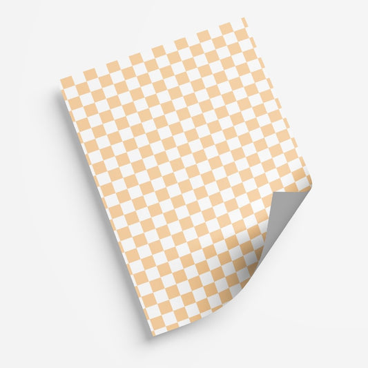 Orange Checkered - My Print Pal