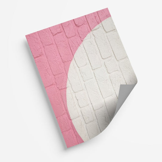 Pink and White Brick - My Print Pal