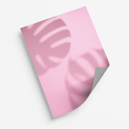 Pink Leaf Shadow - My Print Pal